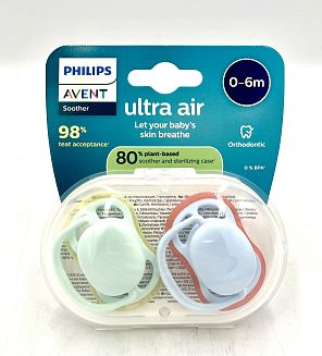 Залъгалка Avent 0-6 Ultra air 087/01 2 бр.