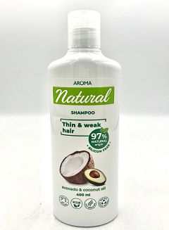 Шампоан Aroma Natural авокадо, кокос, 400 мл.