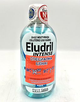 Вода за уста Eludril Intense Промо 500 мл.