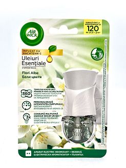 Ароматизатор Air Wick ел.комплект Бели цветя