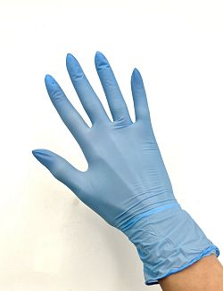 Ръкавици нитрилни сини XS 100 бр.