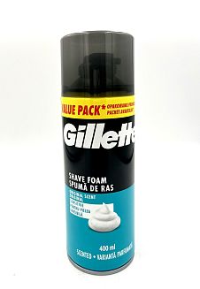 Пяна за бръснене Gillette сензитив тъмно зелена 400 мл.