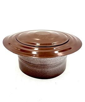 Розетка за комин Ф130 бяла и кафява