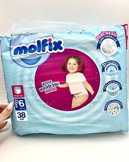 Пелени Molfix №6 38 бр. 15+ кг.