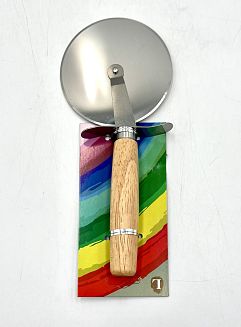 Нож за пица с дървена дръжка SH-486