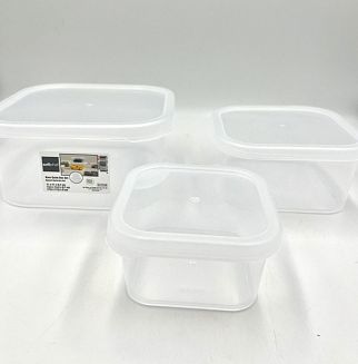 Кутия Softchef квадратна 3 бр.