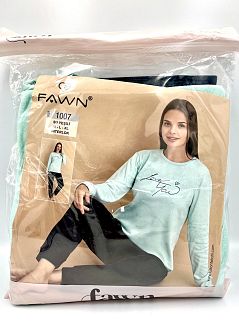 Пижама дамска Fawn интерлог 1007 дълъг ръкав