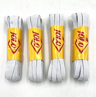 Ластик бял плосък и объл 