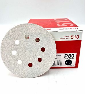 Шкурка самозалепваща бяла 125 Р80-8