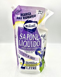Сапун течен Milmil Talco&Iris лилав 2 лт.