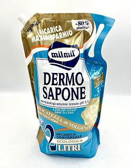 Сапун течен Milmil Dermo синьо 2 лт.