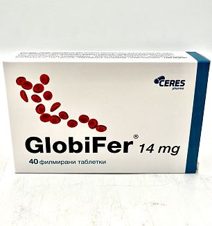 АбоФарма GlobiFer 14 mg. 40 таблетки
