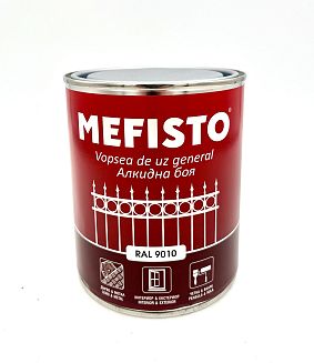Боя Мефисто бяла алкидна 0.65 лт.