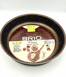Тава кръгла Brio Mocca 32 см. Marble тежка
