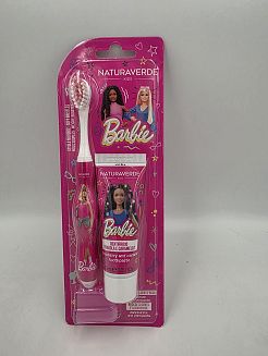 Четка за зъби детска Naturaverde Barbie Girl+Паста за зъби