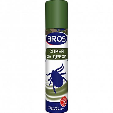 Репелент Bros против кърлеж спрей зелен 90 мл.