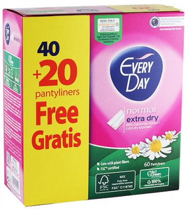 Дамски превръзки Everyday ежедневни Део розoви 60 бр.