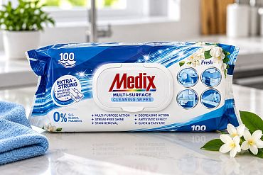 Мокри кърпи почистващи Medix 100 бр. сини