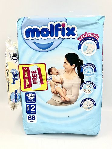 Пелени Molfix № 2 3-6 кг. 80 бр.