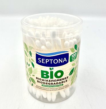 Клечки за уши Septona биоразградими 100 бр. 