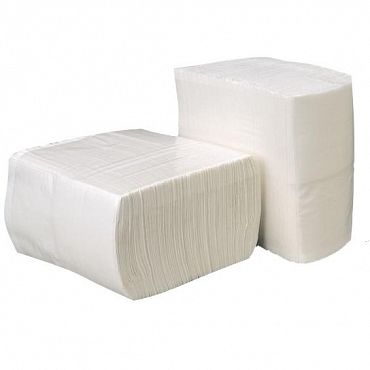 Кърпа хартиена 21/21 см. 2-пластова бяла V 180 бр. в пакет