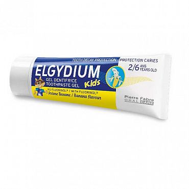 Паста за зъби Elgydium Kids 2-6 г. Промо жълта Банан 50 мл.
