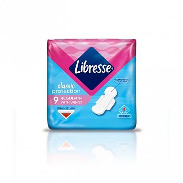 Дамски превръзки Libresse Clasic normal син 9 бр.