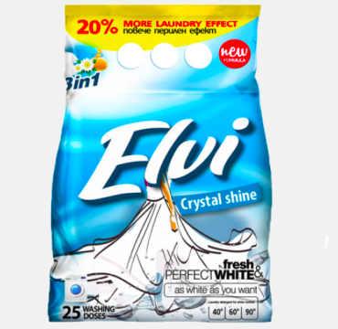 Прах за пране Elvi перфект бяло 2 кг.