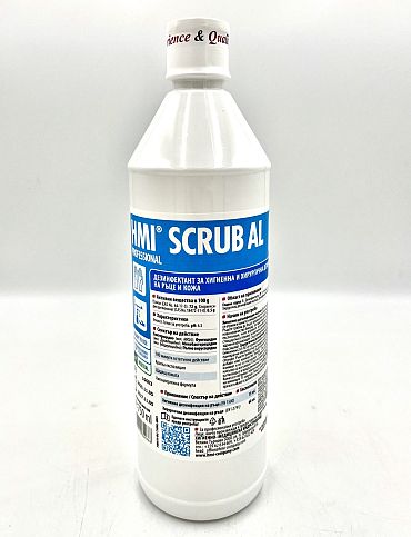 HMI Scrub AL дезинфектант течен с алкохол 750 мл. 