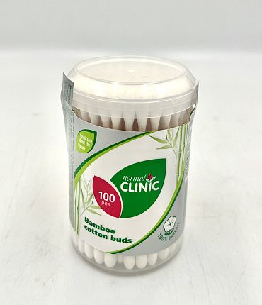 Клечки за уши Normal Clinic 100 бр. кръгла кутия