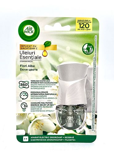 Ароматизатор Air Wick ел.комплект Бели цветя