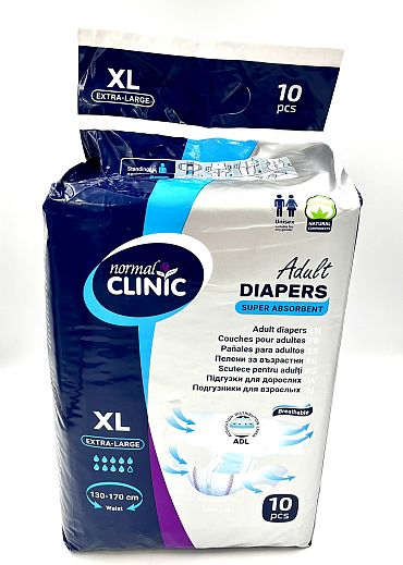Пелени за възрастни Normal Clinic XL Супер нощни 10 бр.