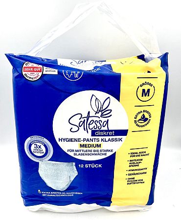 Гащи Satessa за възрастни М 12 бр.
