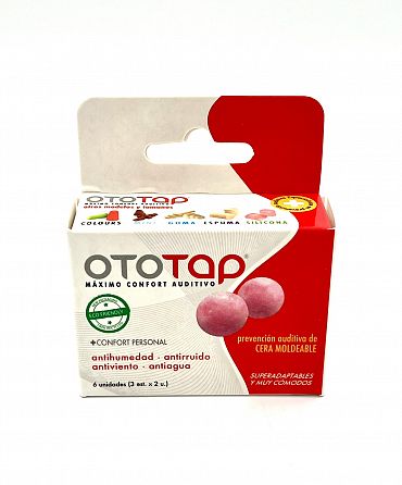Тампони Ototap восъчни кутия -3 чф. червени
