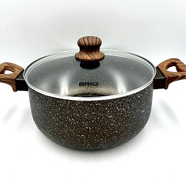 Тенджера Brio Mocca плитка 24 см. 4,8 лт.