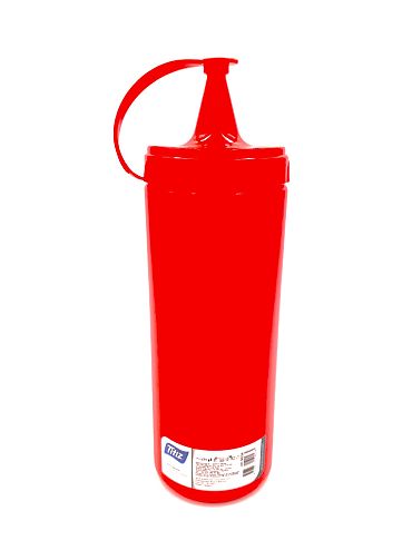 Бутилка пластмасова за кетчуп червена