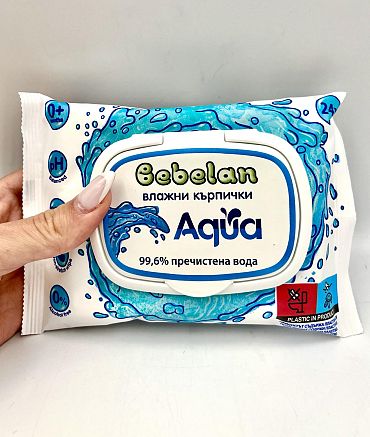 Мокри кърпи Bebelan Aqua капак 24 бр.
