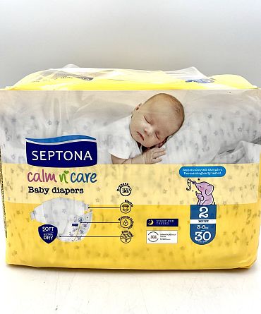 Септона пелени бебе № 2 Mini 3-6 кг. 30 бр.