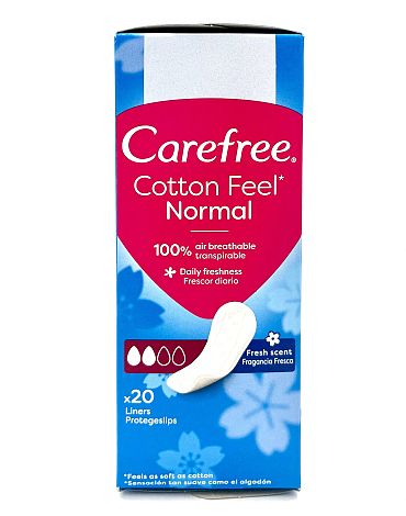 Дамски превръзки Carefree Fresh scent ежедневни Нормал 20 бр.