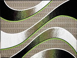 Килим мокетен Евия визон/зелен 160/230 см.