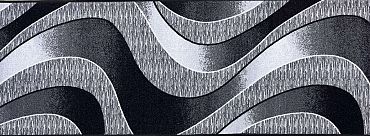 Пътека мокетена Евия сив 80 см.