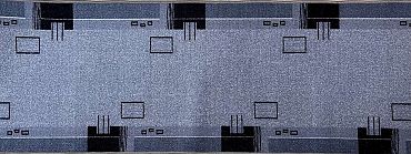 Пътека мокетена Рокси сив 67 см.