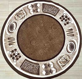 Килим мокетен Бежав Ф160 кръгъл 