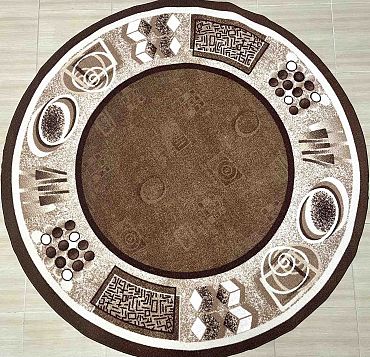 Килим мокетен Бежав Ф160 кръгъл 