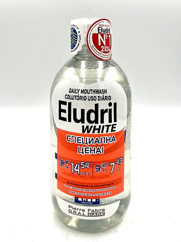 Вода за уста Eludril White Промо 500 мл.