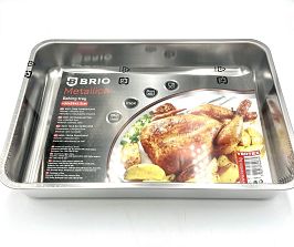 Тава Алпака правоъгълна 34х24х5.5 см. с дръжки