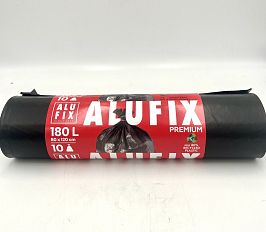 Чували Alufix 180 лт. черни 80/120 см. 10 бр.