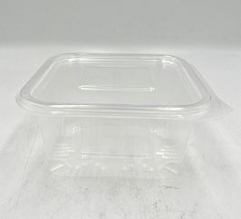 Кутия с прикачен капак 500 мл. квадратна ПП Термо