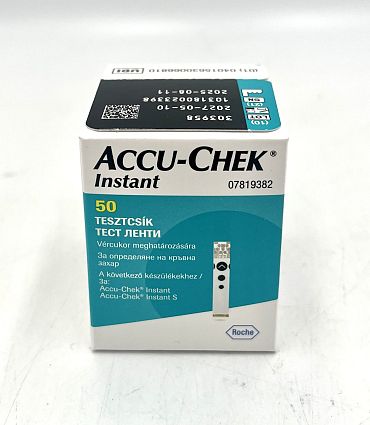 Глюкомер Accu-Chek ленти Instant зелени 50 бр.