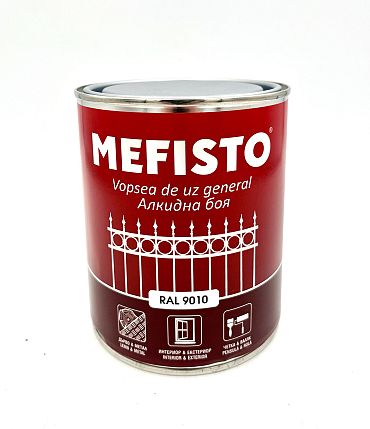 Боя Мефисто бяла алкидна 0.65 лт.